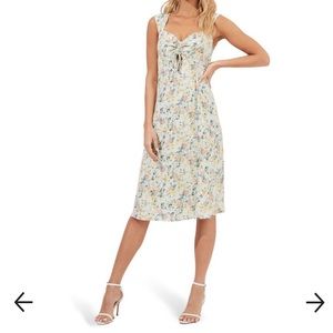 ASTR the Label Cinched bust floral print dress, XS